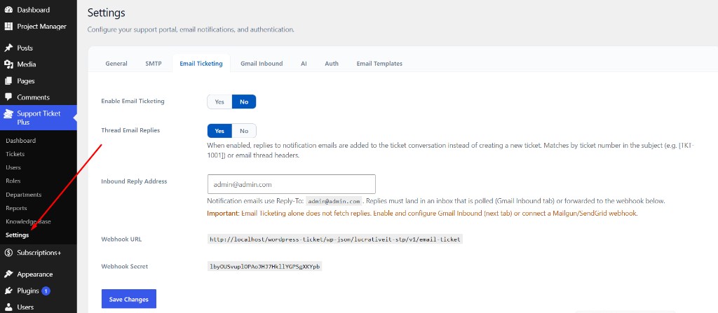 Email Ticketing
